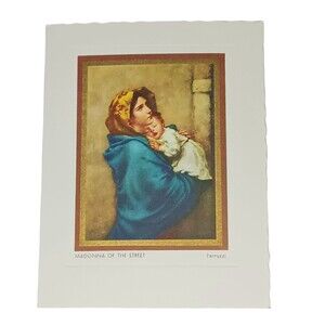 VTG Madonna Of The Street Small Notecards With Envelopes By Alfred Mainzer 4.25"